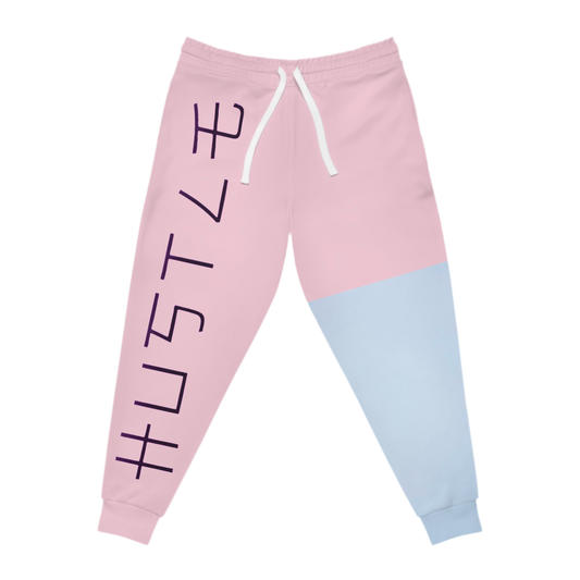 Hustle pink and blue joggers